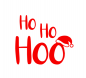 Preview: Ho Ho Hoo Bügelbild